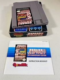 Jeopardy 25th Anniversary -- NES Nintendo Game Original BOX Complete CIB Manual