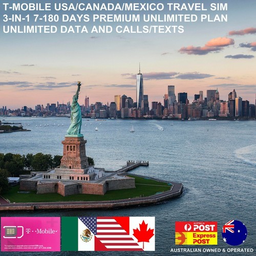 TMobile USA Mexico SIM Card Unlimited Data Calls Text Prepaid Tmobile