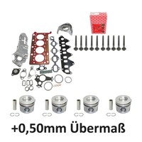 Dichtungssatz +Schrauben+Kolben +0,50Mm FüR Opel Renault Nissan 1.6 D Dci R9M