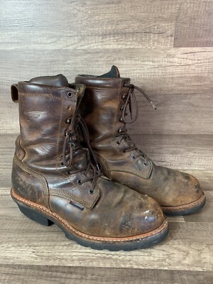Red Wing Shoes Boots Steel Toe Size 9.5 ASTMF 2413-05 High Ankle 