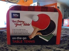 NIFTY On-The-Go TABLE TENNIS, play on any table any time, Family Fun, Party Game