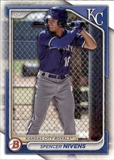 2024 BOWMAN PROSPECT KANSAS CITY ROYALS - SPENCER NIVENS #BP-37