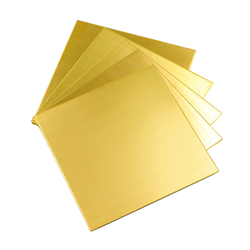 QWORK H62 Brass Blech Corrosion Resistant (0.5mm, 150mm x 150mm
