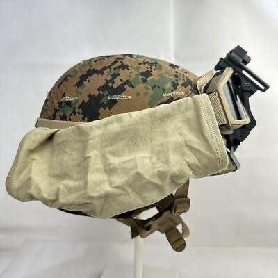 米軍　実物　US MARINE LWH HELMET LARGE 送料無料 Kevlar Marine Lightweight Ballistic Helmet