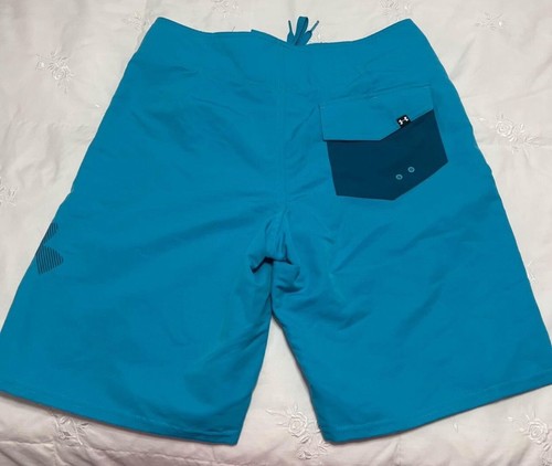 Under Armour Aqua Board Trunks Mens 30 Loose Drawstring Waist Swimming Linerless - Picture 2 of 6