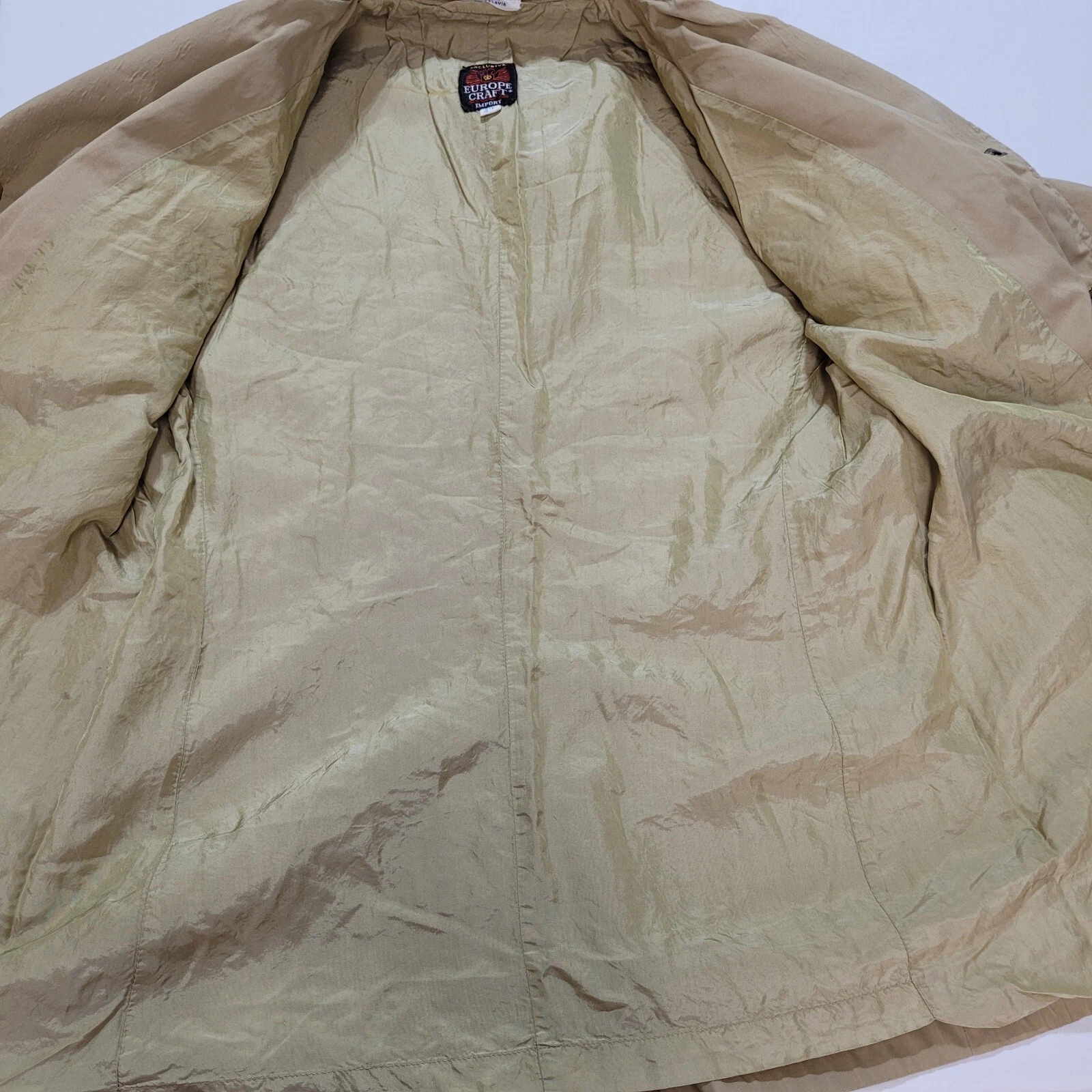 Vintage Europe Craft Exclusive Import Mens Sz 42 Beige Jacket Made In Yugoslavia - product detail image 9