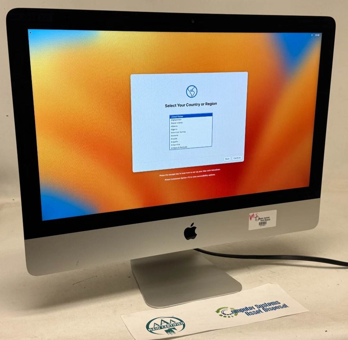 iMac 21.5-inch, 2017 3.4GHzクアッドコア 1TB 箱付き Apple iMac 21.5