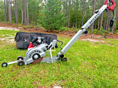 Skilsaw SPT79A  7'' MEDUSAW Walk Behind Worm Drive for Concrete With Bag