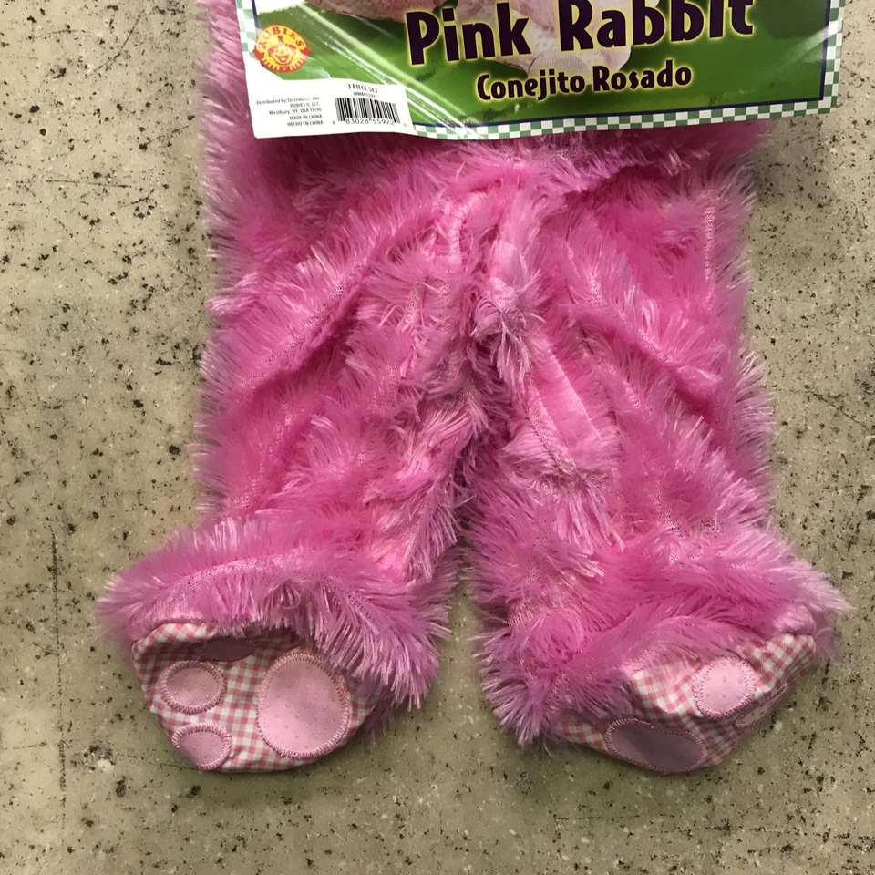 CONEJO ROSA Bebé Bebé Conjunto de 3 Piezas Disfraz Conejo de Pascua Rubí Talla 0 - 6 Meses Foto 4 de 4