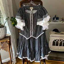 Wild West Mercantile Pioneer Skirt  Top 2XL Lace Reenactment prairie western