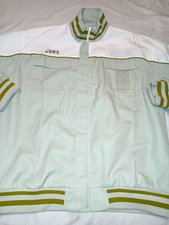 Rare Jeep Mens Driving Jacket Size L Full Zip Whitegreen Colorblock Embroidered Rare Jeep Mens Driving Jacket Size L Full Zip Whitegreen Colorblock Embroidered