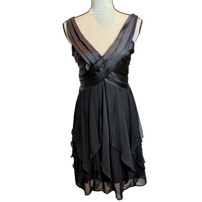 black fairy prom dress Elegant A-line V-neck Open Back Black Prom Dresses with Beading, Fairy Evening Dresses,MP506
