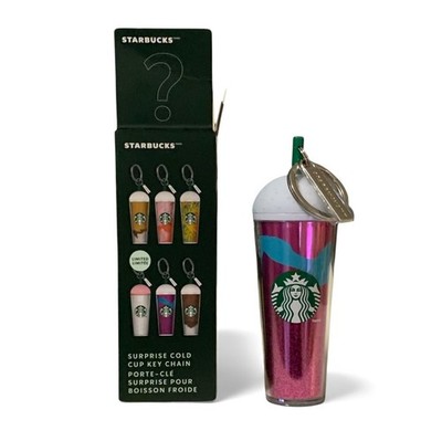 Starbucks Cold Cup Unicorn Frappuccino Keychain Dragon Fruit Surprise Box