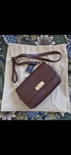 APATCHY LONDON BURGUNDY LEATHER MIDI MAISIE BAG BRAND NEW WITH TAGS