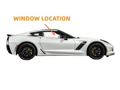 Fit 2014-2019 Chevrolet Corvette Coupe Passenger Right Side Door Window Glass