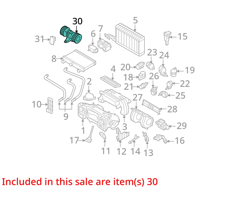 BMW 550i 2008 calefacción aire acondicionado motor fabricante de equipos originales 177 k millas - LKQ396909624 Foto 4 de 4