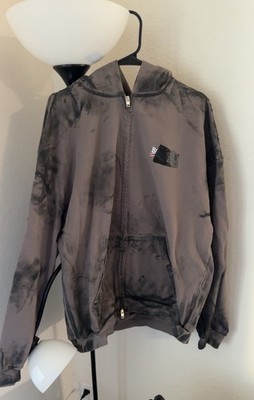 Balenciaga Gray Gaffer Mud Distressed Full Zip Hoodie (Oversized