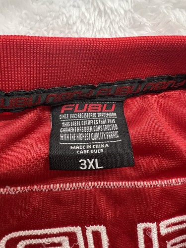 Rare FUBU 05 Jersey Men's Size XXXL Red Streetwear Football Rare Authentic Y2K - Picture 3 of 10