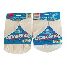 Vintage Gadlees Didee Snug 2 Baby Washable Diaper 100 Cotton Small 6-13 Pounds