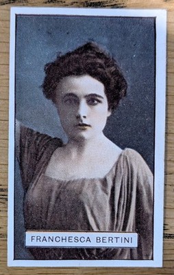 1921 JJ Schuh Cinema Stars Cigarette Card #50 Francesca Bertini