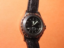 RELOJ FOSSIL NIKE TOUR INDIGLO FUNCIONA BATERÍA NUEVA ESFERA NEGRA VINTAGE PARA MUJER