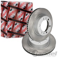2X Ashika Bremsscheiben 318Mm BelÜFtet Vorne Passend FÜR Toyota Hilux |