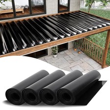 4 PCS 50FT Black under Deck Drainage System T...