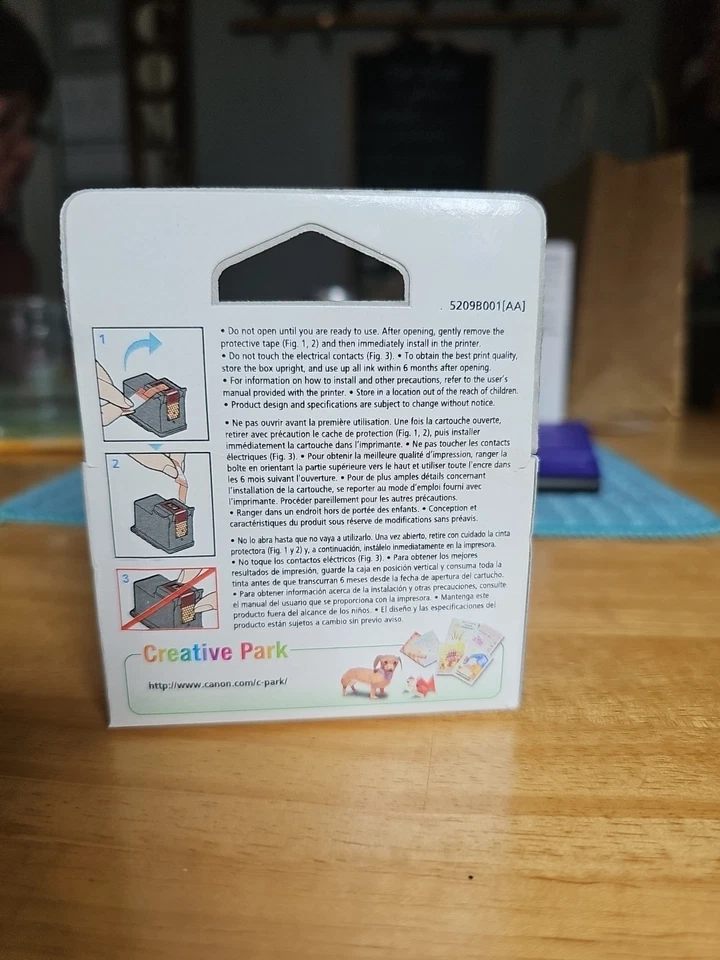 Cartucho de tinta color Canon Pixma 241 genuino/cartucho abierto pero no usado Foto 3 de 4