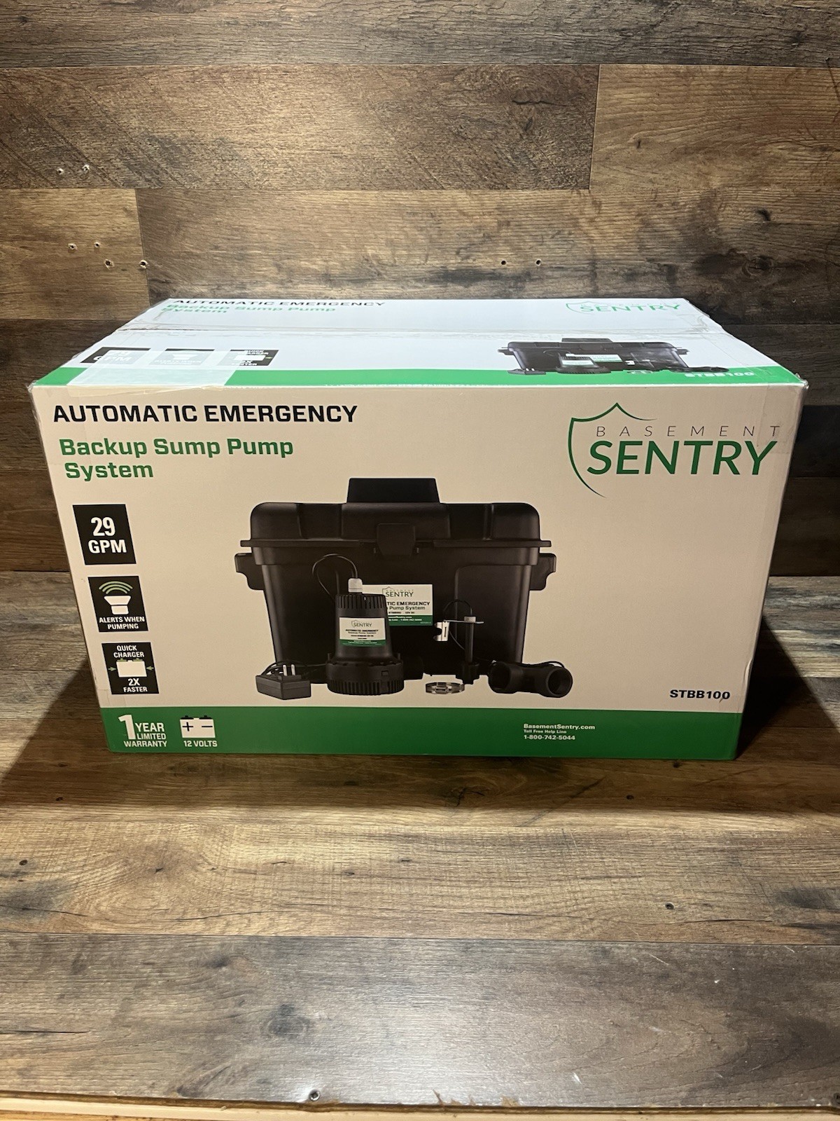 ZOELLER Basement Sentry Stbb100 Backup Sump Pump System