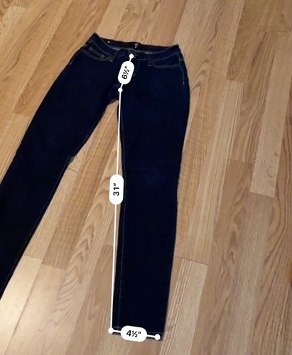 Cello Jeans Dark Wash Denim 2 Pocket Skinny Leg Stretch Mid Rise Gr. 3 - Bild 7 von 8