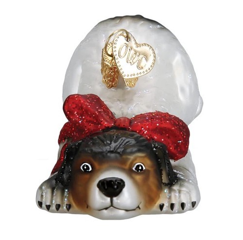 Alte Welt Weihnachten Norman Rockwell Signatur Hund Ornament Neu mit Etikett, kostenloser Versand - Bild 3 von 3