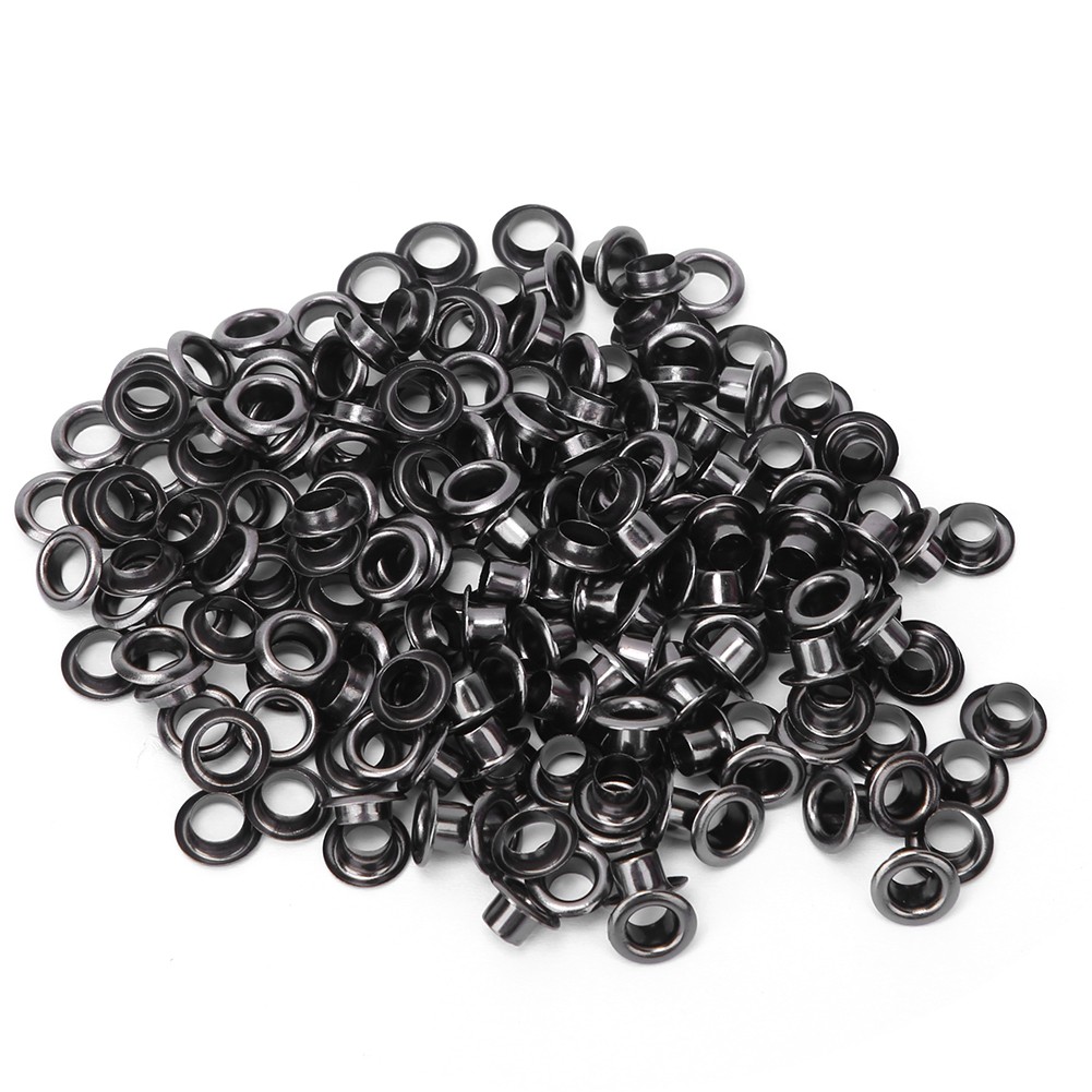 100pcs 5mm Brass Double Sided Eyelets Rivets Grommet For Belt Shoes Bag Leather