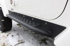 Fishbone For 97-06 Jeep Wrangler Tj Steel Rock Slider - Black Textured
