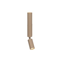 Wandspot Metall Aluminium Taupe 2-Flammig GU10 H:30 Cm Wandstrahler Wohnzimmer