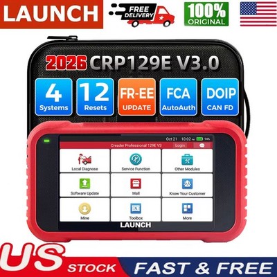 LAUNCH CRP123E V3.0 OBD2 Car Scanner Auto Diagnostic Tool 4System CANFD DOIP*&