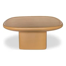 Moe's Home Collection Manon Outdoor Coffee Table Concrete Yellow