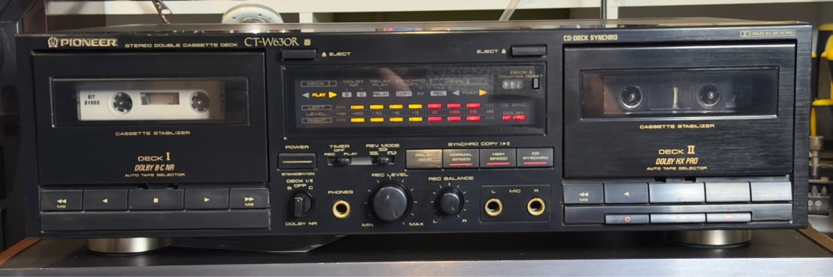 Pioneer CT-W630R Dual Cassette Deck – Fully Working – | eBay