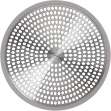 Stainless Steel Shower Drain Hair Catcher Protector with Silicone Rim 4.75 In