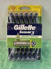 Gillette Sensor3 Sensitive Men's Disposable Razor, Comfortgel Technology - 12 Ct