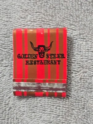 Golden Steer Restaurant Matchbook Kent Wa. Full Book