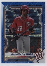 2021 Bowman Chrome Prospects Mega Box Blue Mojo Refractor Jeremy De La Rosa 0k41