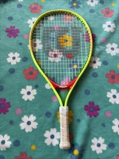 Wilson Federer 21 Length Yellow/Red Kids/Youth Tennis Racket 3 1/2" Grip