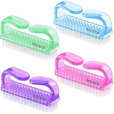 4 Pcs Nail Brush for Daily Use - 4 Different Kinds of Fingernail Brush with Plas