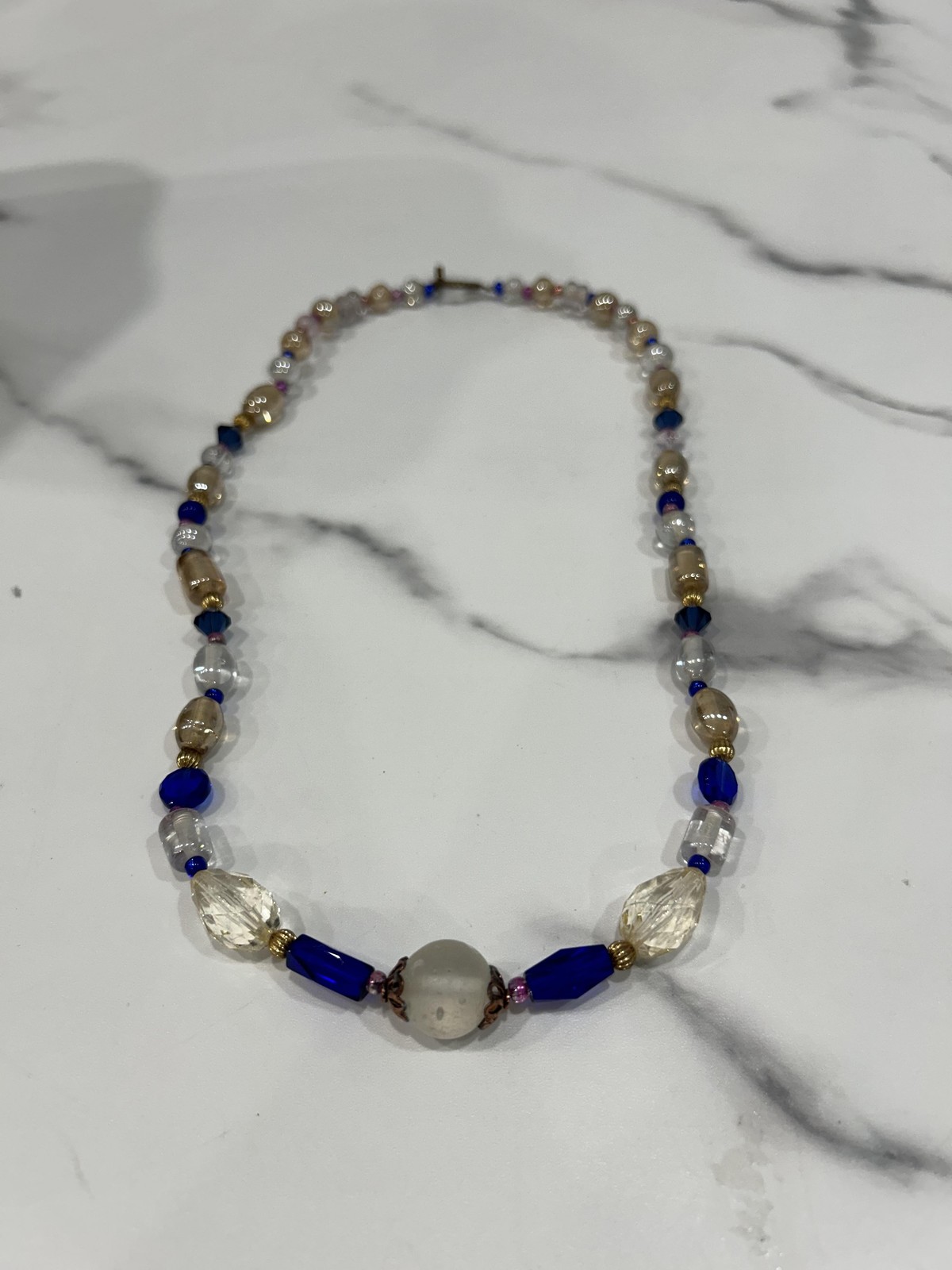 Boho Multicolor Glass Beaded Statement Necklace B… - image 4