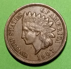 ■ 1907 INDIAN PENNY ONE CENT ☐ Nice