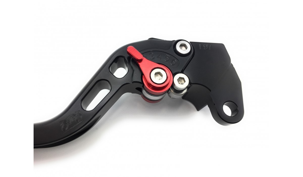 Leviers de frein réglables pour Triumph 765R avec sélecteur rouge - 4
