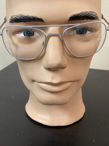 Randolph Eyeglasses Frames Only, Aviator Matte Chrome/Silver 140MM AF 52/20