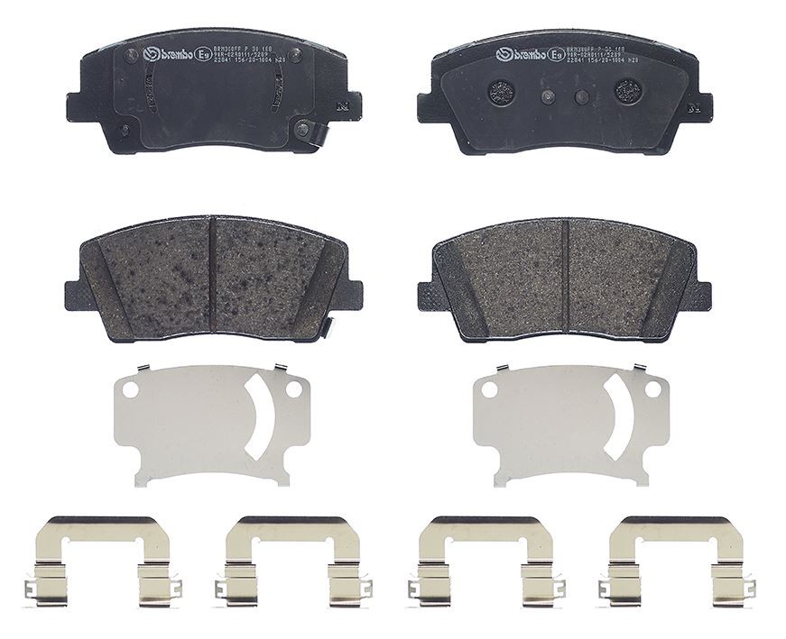 Für BREMBO P 30 108 HAM PADS. PRZEDNIE FRONT Akebono GENESIS/KIA - Bild 5