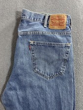 Levis 550 Jeans Mens 40x32 Blue Relaxed Fit Tapered Leg Classic Denim Light Wash