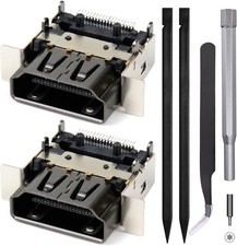 2 Pack Replacement HDMI Port for Xbox Series X Display Socket Jack Connector Rep